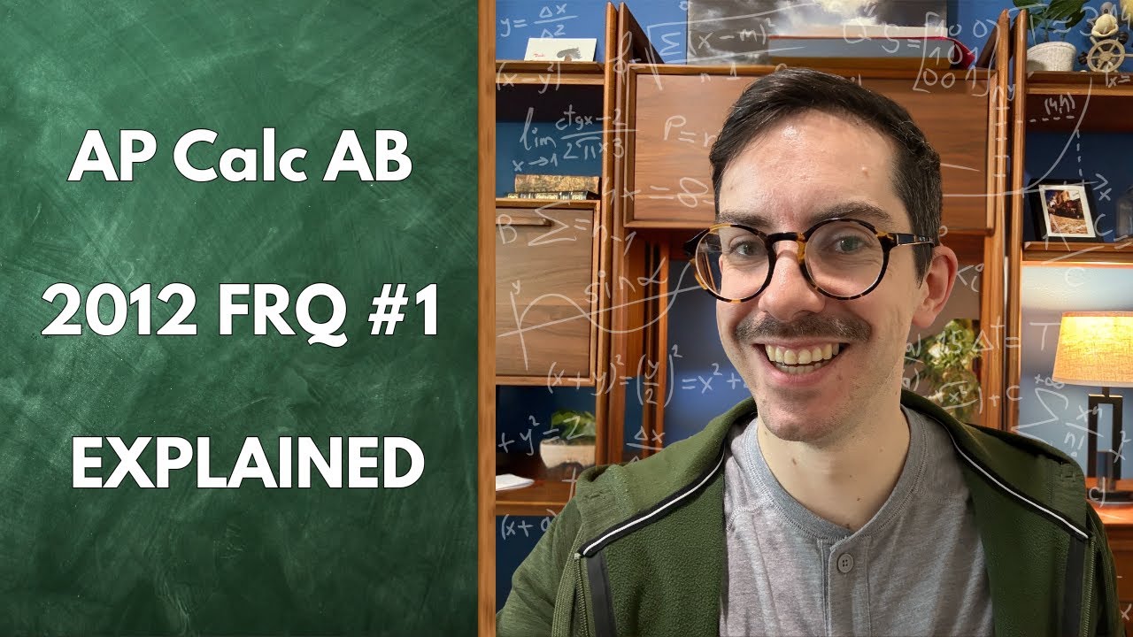 AP Calculus AB FRQ #1 Explained: 2012 Exam (Calculator)