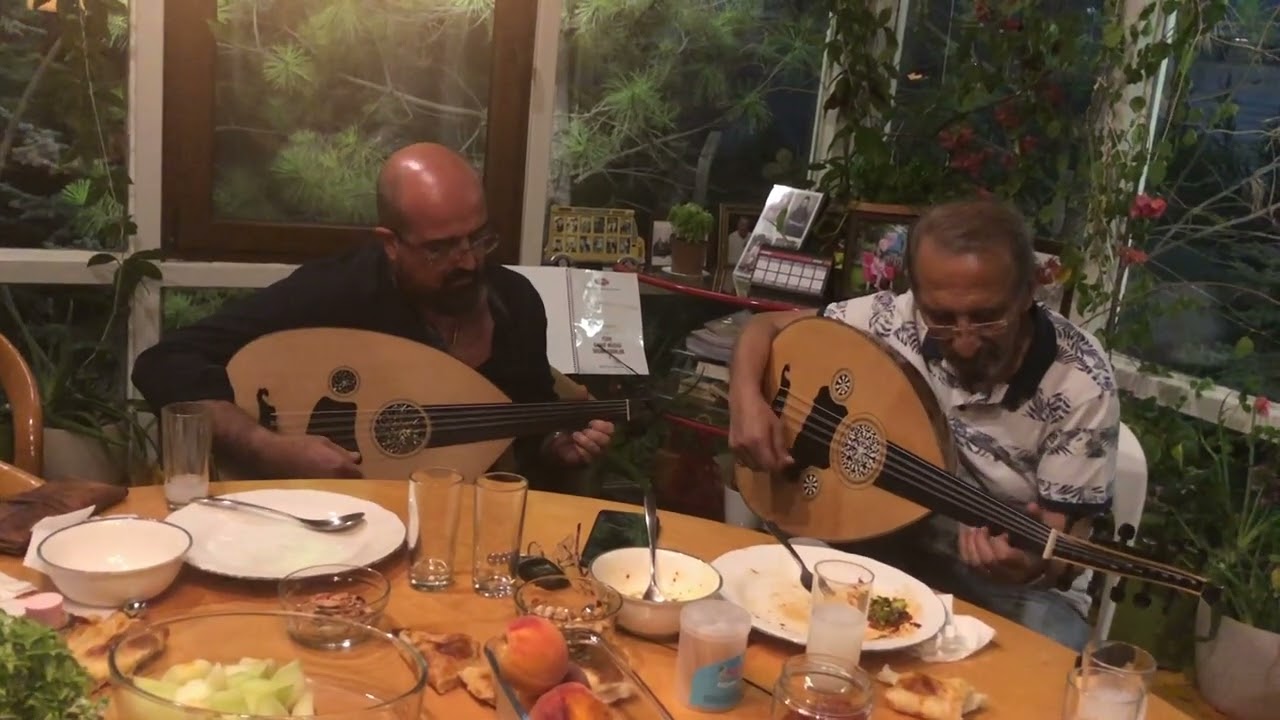 Part-2 Oud Taqsim with 2 Virtuosos BAYRAM COSKUNER & ALPER TAS in a Traditional Turkish Night Table