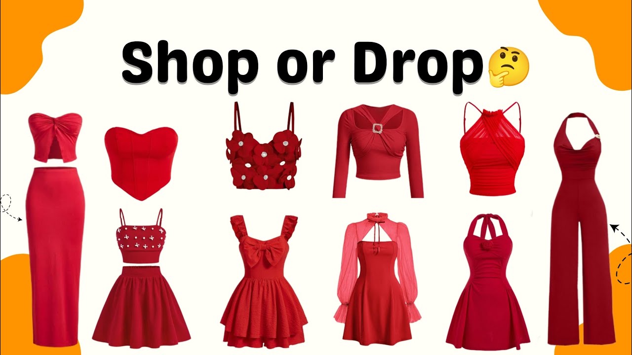 Help Me Choose 🥴 Shop or Drop 🤔 Red Outfit Edition ❤️✨