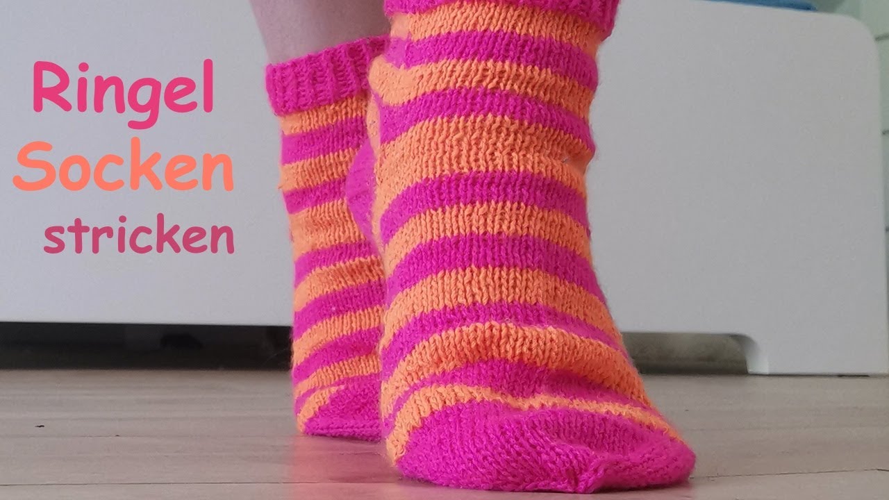Ringelsocken stricken | Streifensocken | Streifen stricken