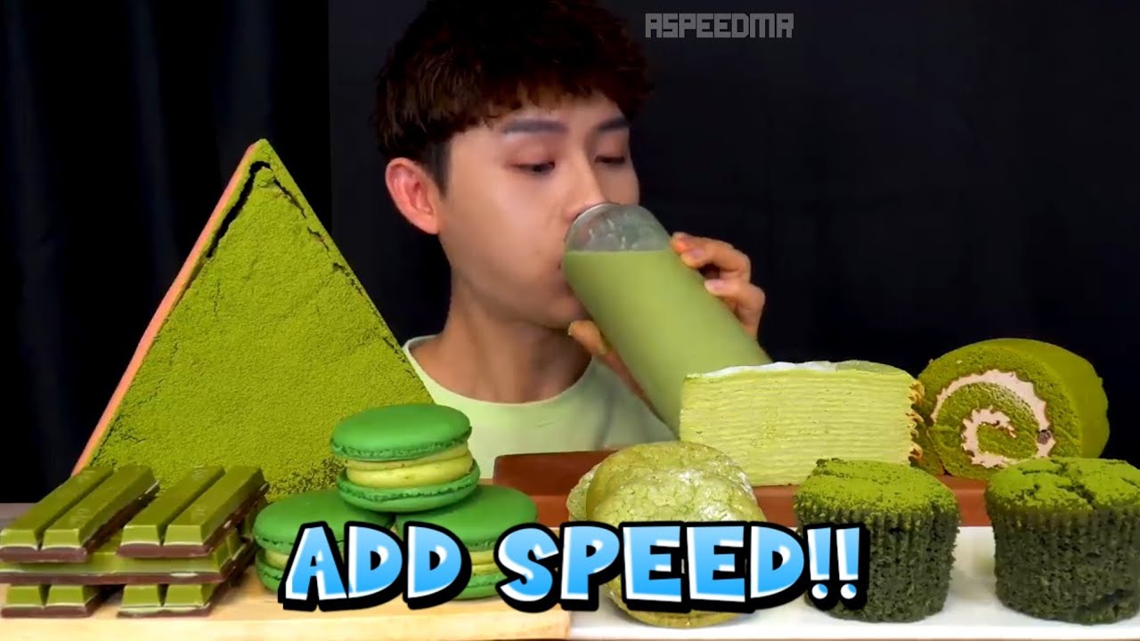 Bonggil Asmr🍵 Green Tea Dessert Tiramisu Chocolate | add speed.