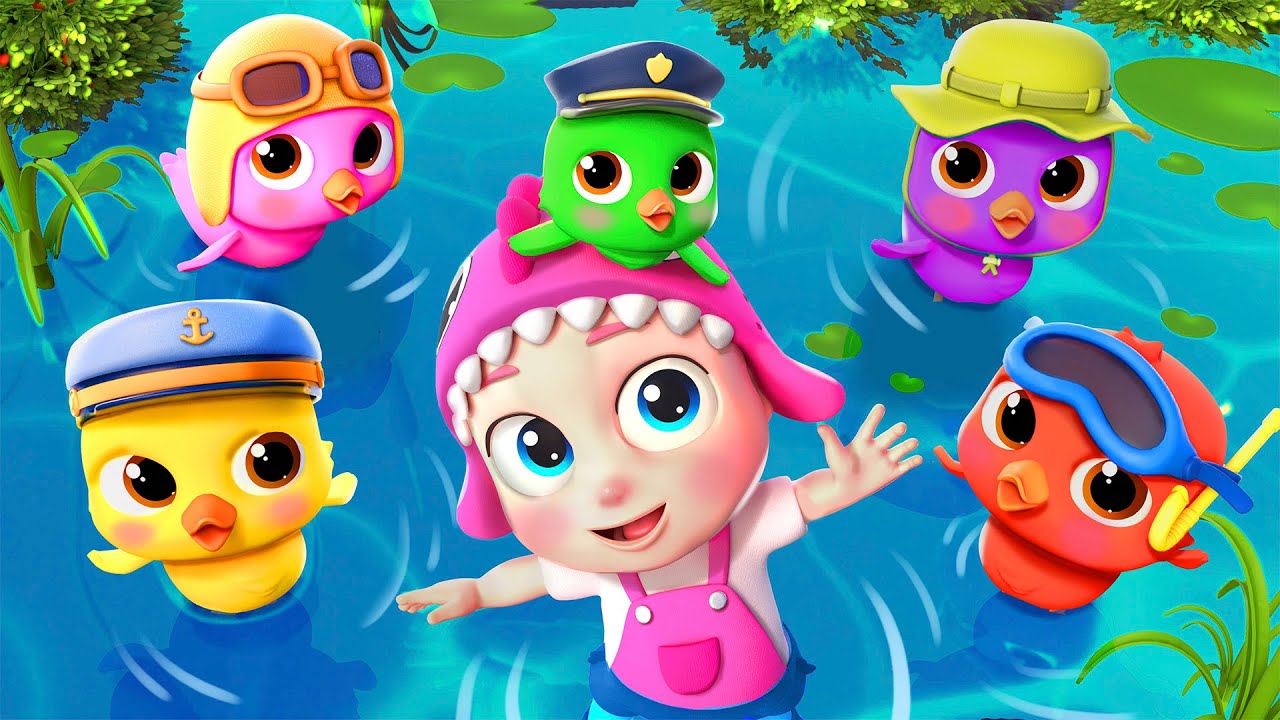 Five Little Ducks + More | Funny Bunny - Nursery Rhymes & Kids Songs