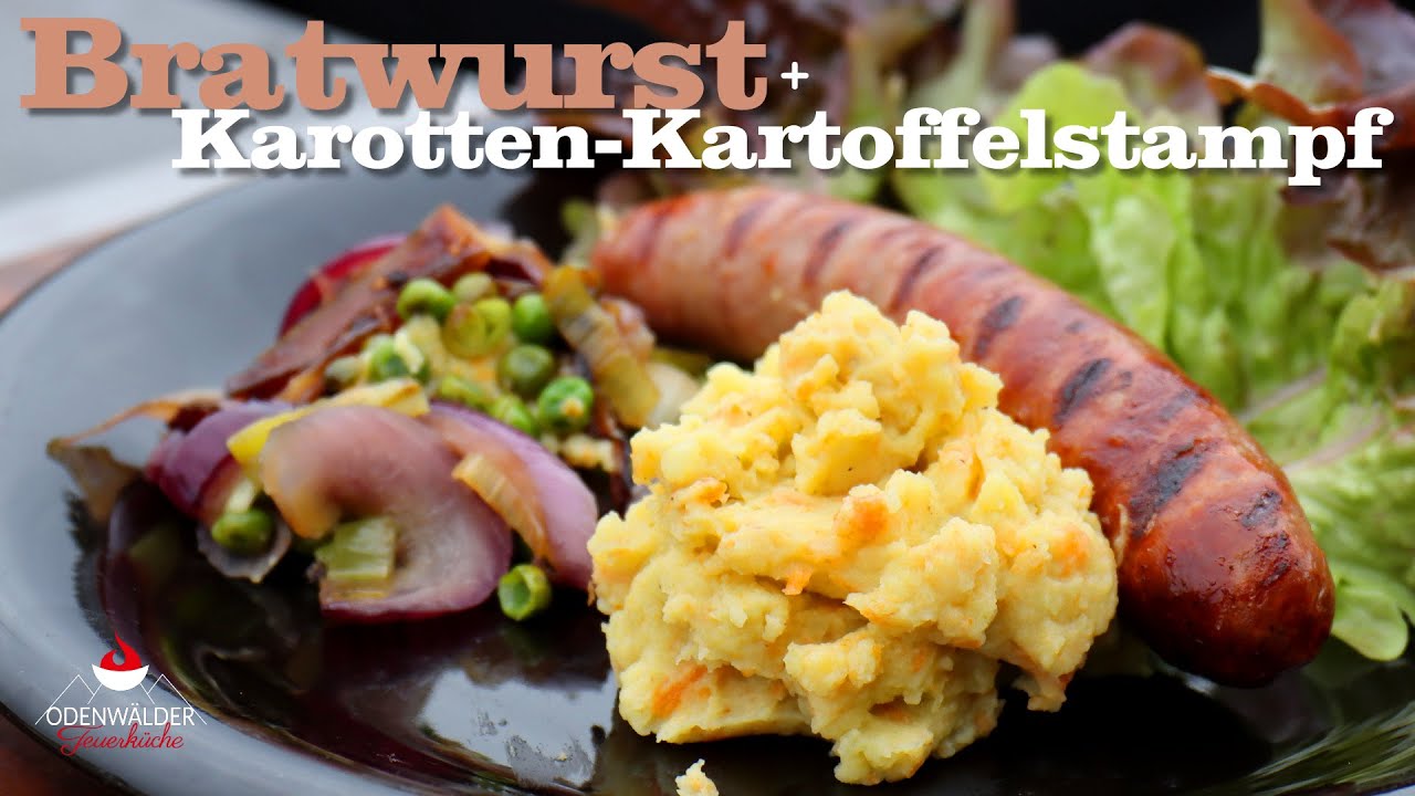 Bratwurst mit Karotten- Kartoffelstampf - es wird euch begeistern