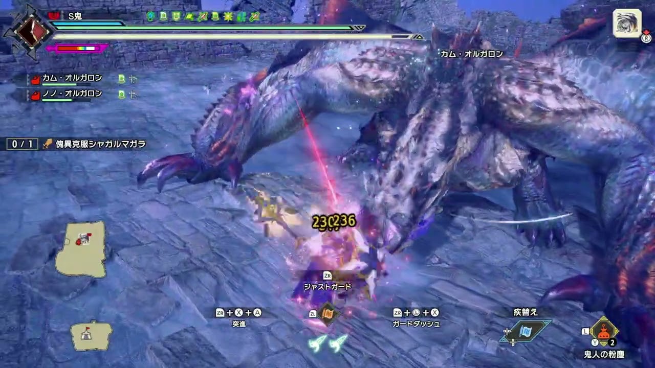 傀異克服シャガルマガラ　lv300　ランス　4分54秒87