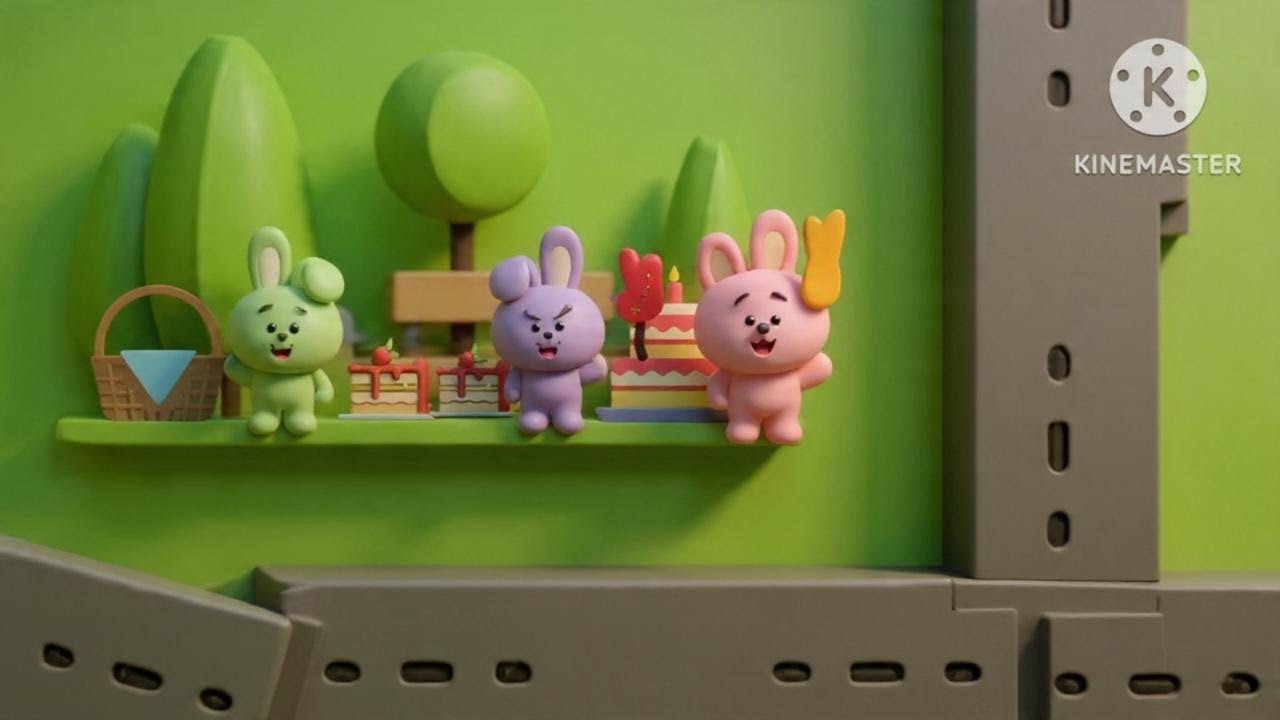 Bunnies Koya visits the city for kids toddlers cars taxis