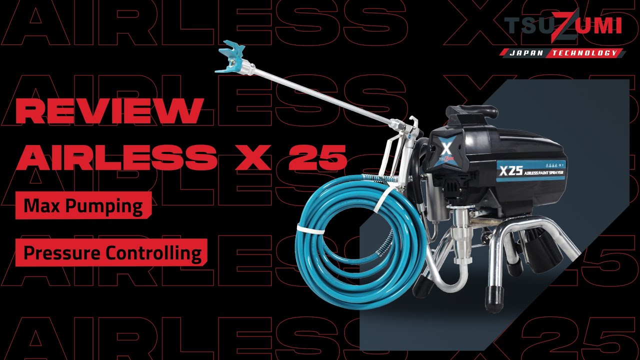 REVIEW TSUZUMI AIRLESS X25! PAINT SPRAYER CANGGIH KERJA JADI PRAKTIS!