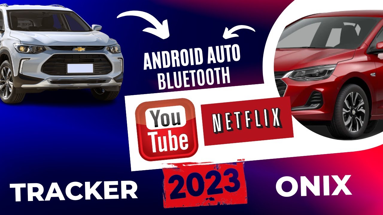 Android Auto, Carplay sem fio Bluethooth, YouTube, Netflix, Waze para Onix e Tracker 2023 com MyLink