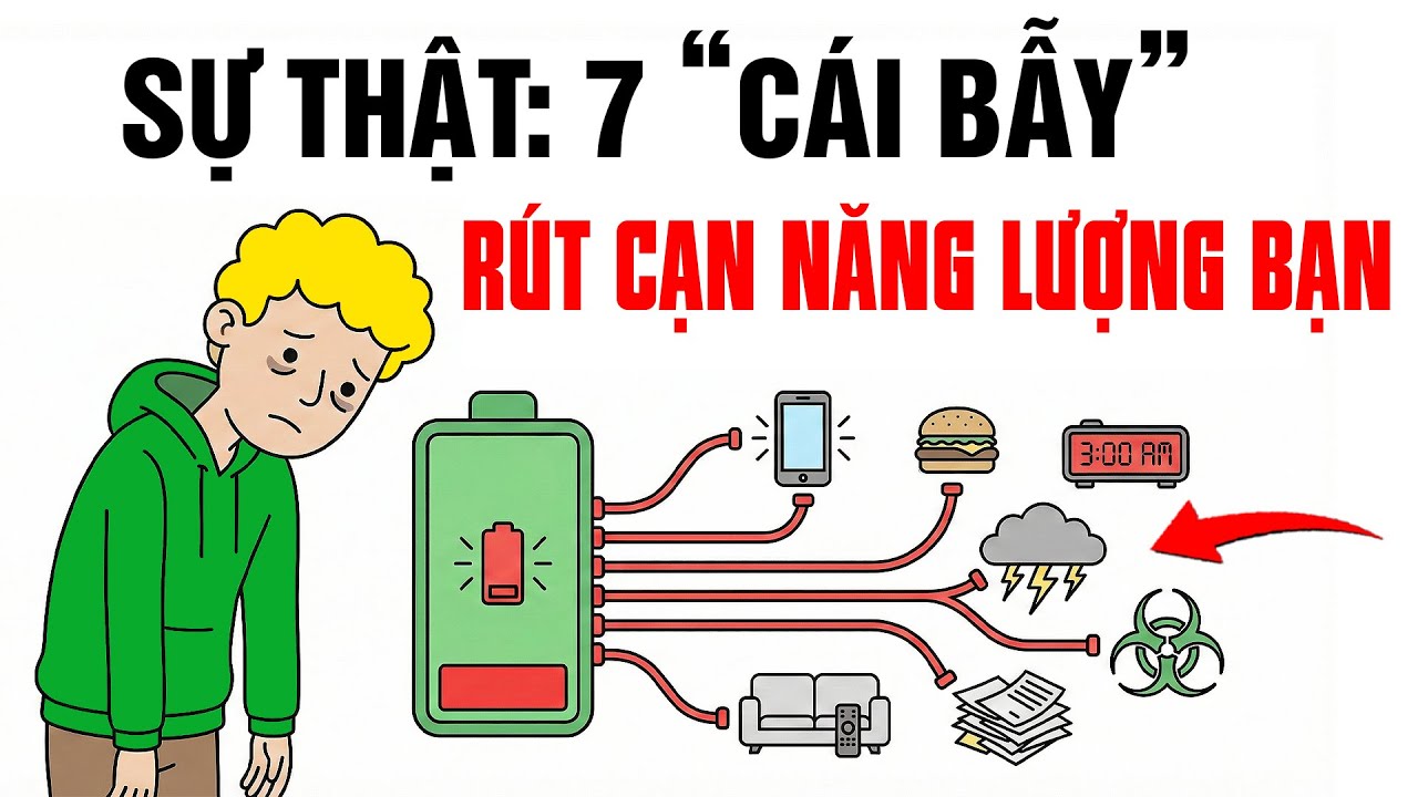 7 Thói Quen Âm Thầm Rút Cạn Năng Lượng Của Bạn | Thói Quen Tạo Thành Công