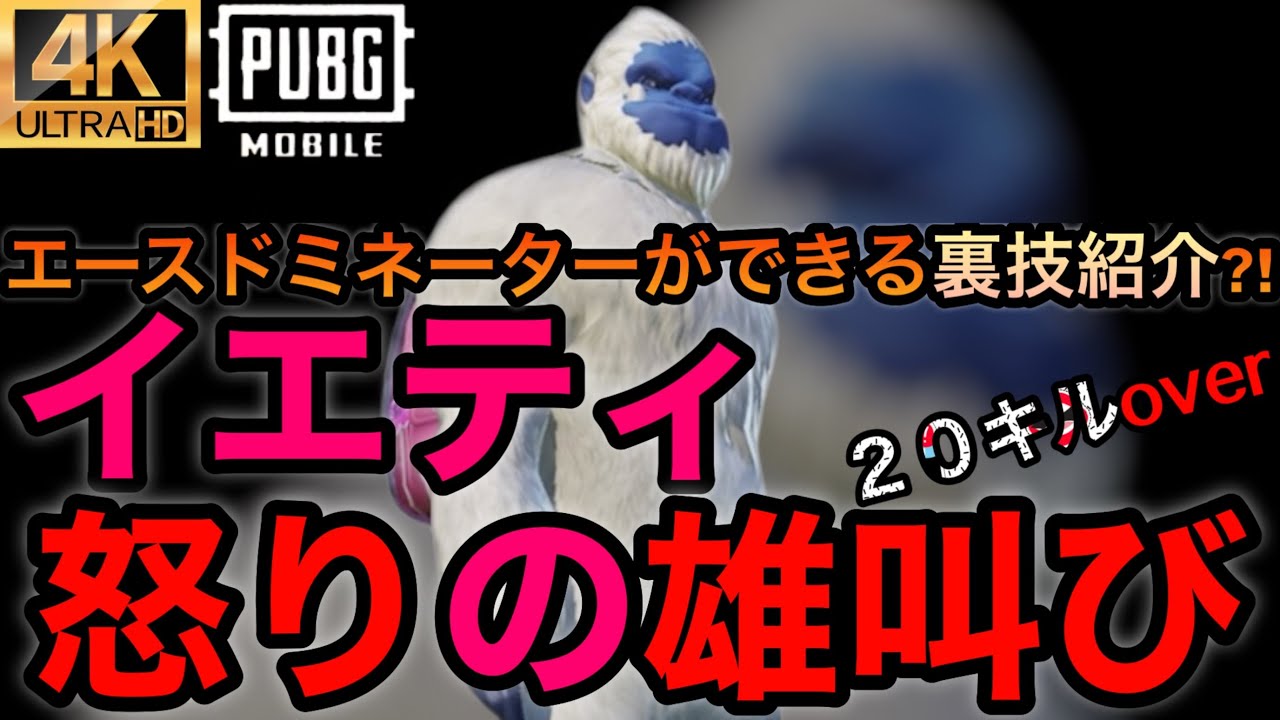 【PUBGモバイル】イエティ覚醒｜怒りの雄叫びと野良ドン勝！