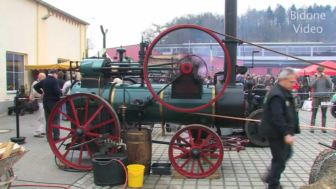 Lanz Locomobile mit S&auml;ge - big steam engine - Dampfmaschine