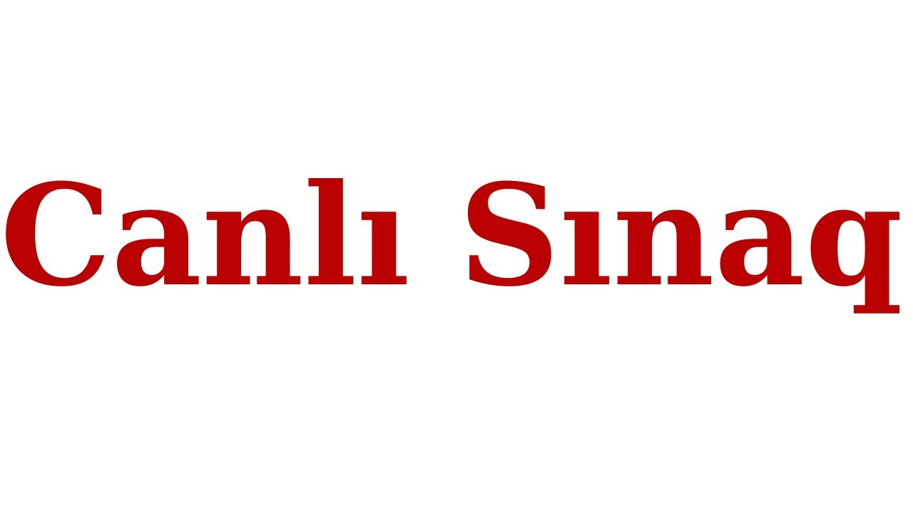 Canlı sınaq / Ağabəyli İsaməddin