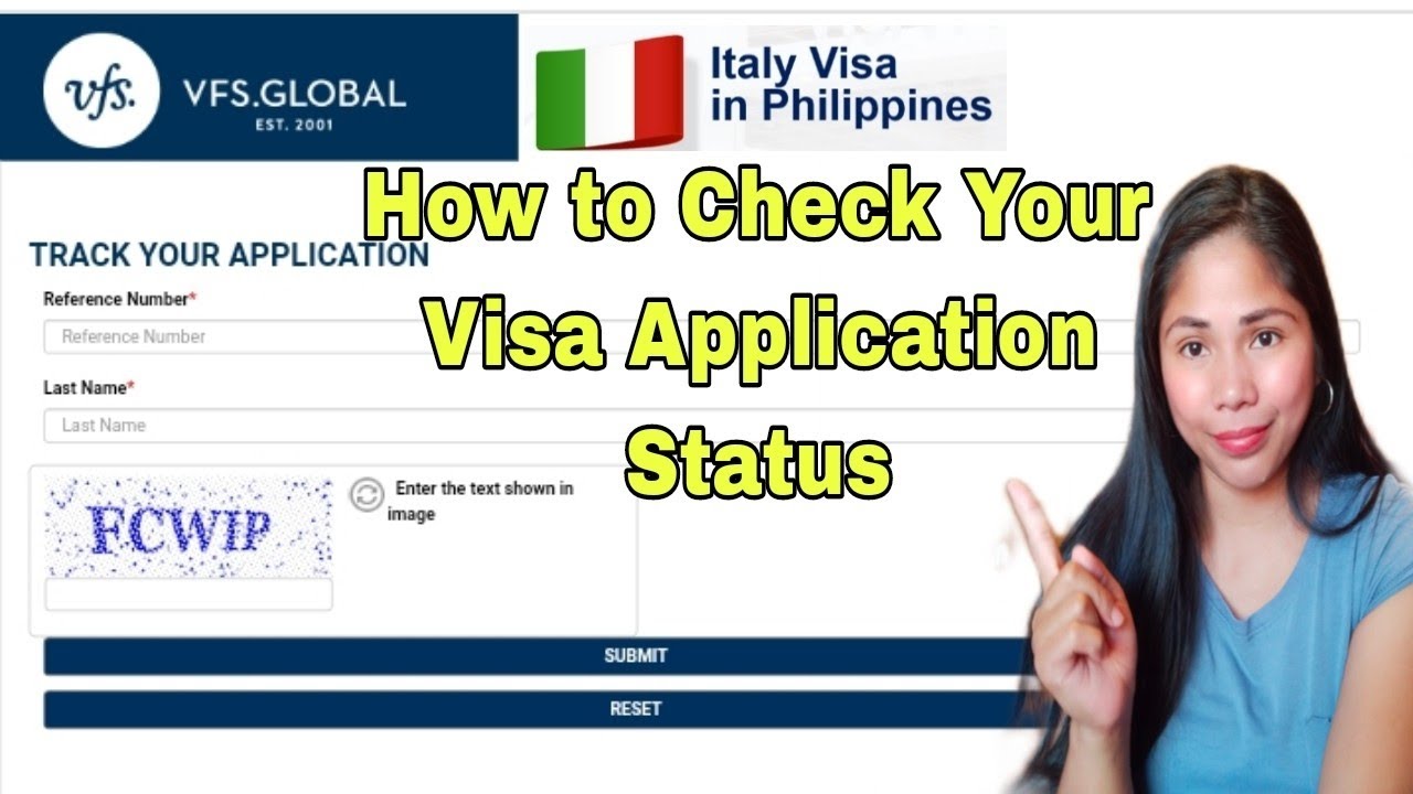 Как проверить статус заявления на получение визы в Италию онлайн. VFS Global