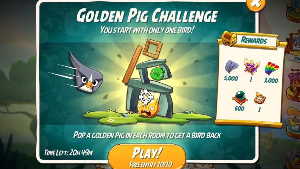 Angry Birds 2 Windows version: The Golden Pig Challenge with Silver (July 18th, 2025)
