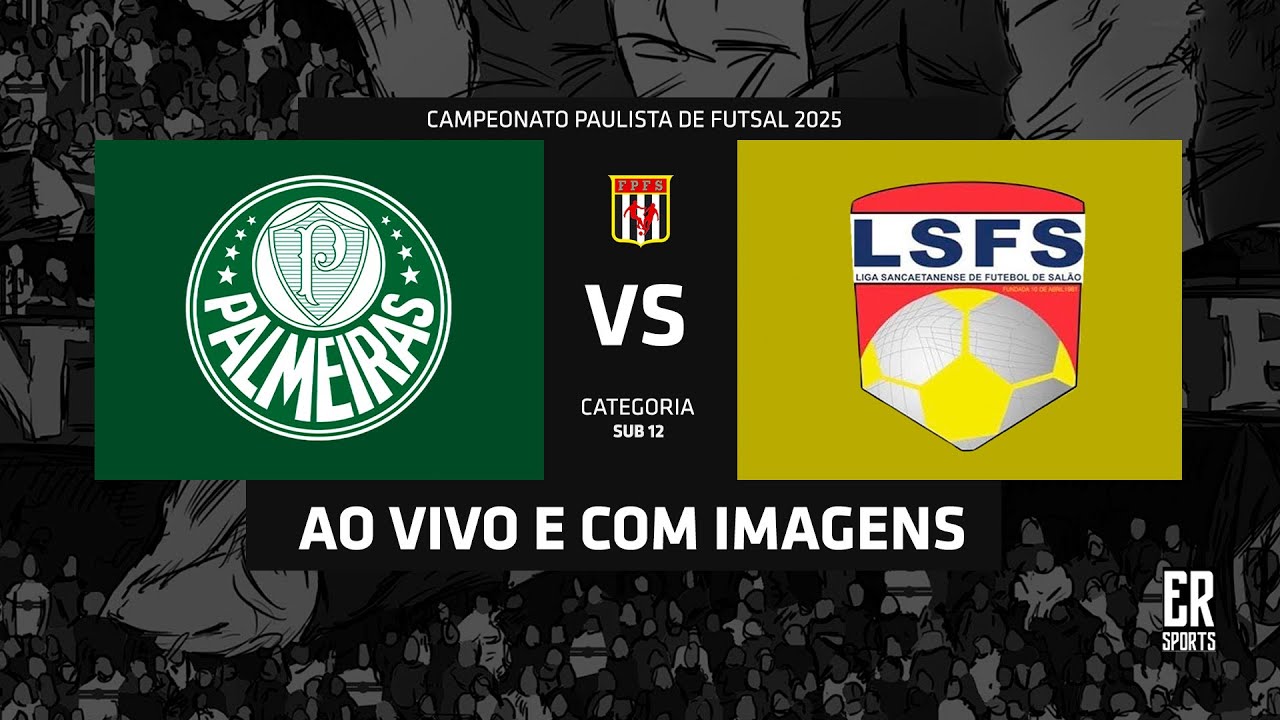 Palmeiras x Liga Sancaetanense - SUB 12 | 01/11/2025 | AO VIVO | Quartas de Final | Paulista | Ouro