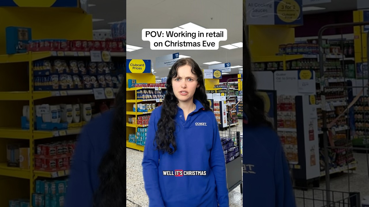 WORKING IN RETAIL ON CHRISTMAS EVE