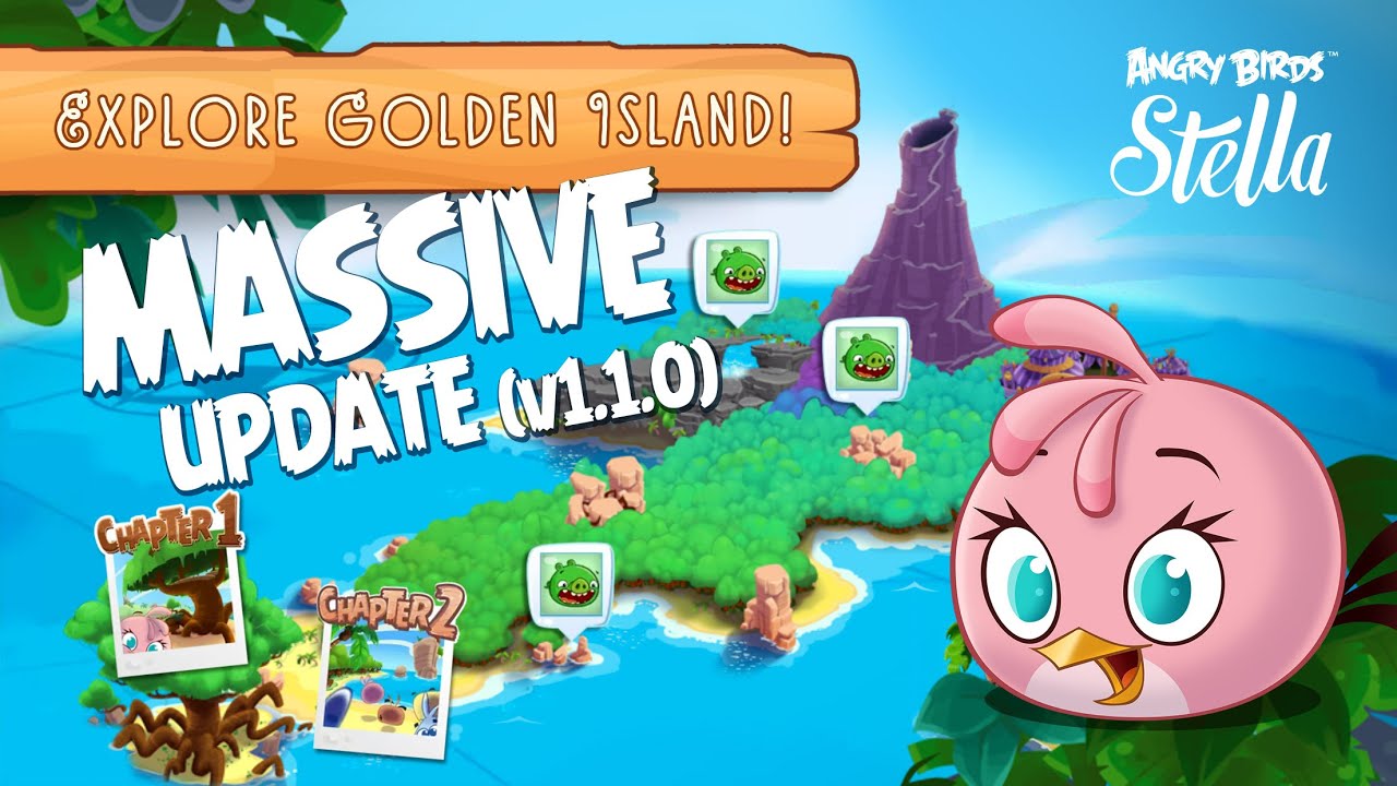 MASSIVE Angry Birds Stella Update | Hands on First Look at the Revamped Golden Island