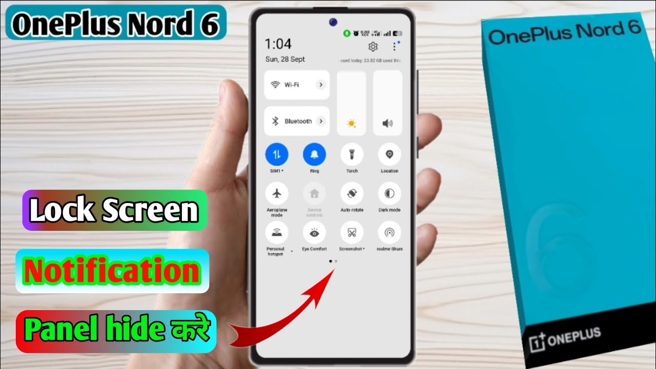 oneplus nord 6 lock screen notification panel hide, oneplus nord 6 notification bar off