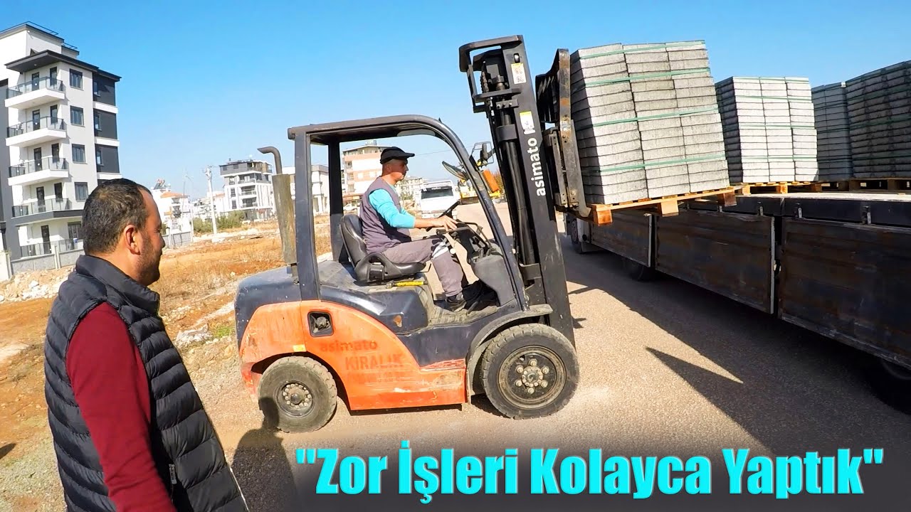 Forklift nasıl kullanılır ! Vinç NASIL Kullanılır Zor İşler Kolaylaştı! Ağır Yük Kolayca İndiriliyor