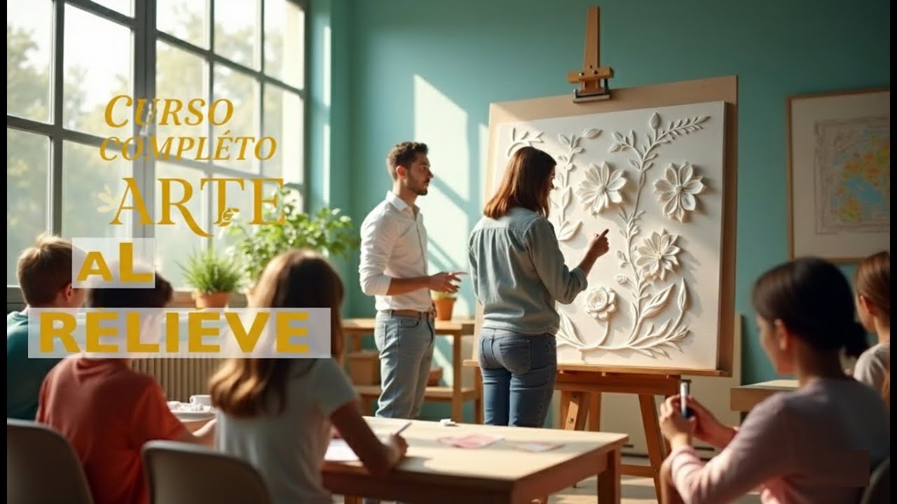 CURSO COMPLETO DE ARTE AL RELIEVE: Aprende desde CERO a dominar el estuco y crear obras 3D increíble