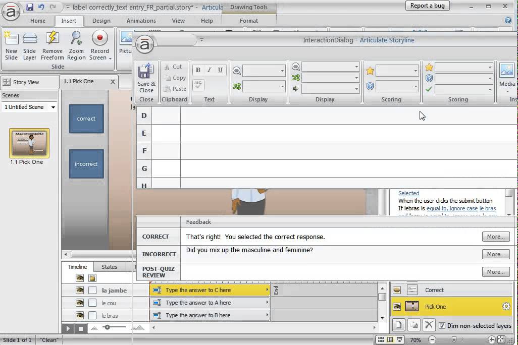 Create a Multiple Fill-in-the-Blank Quiz in Articulate Storyline