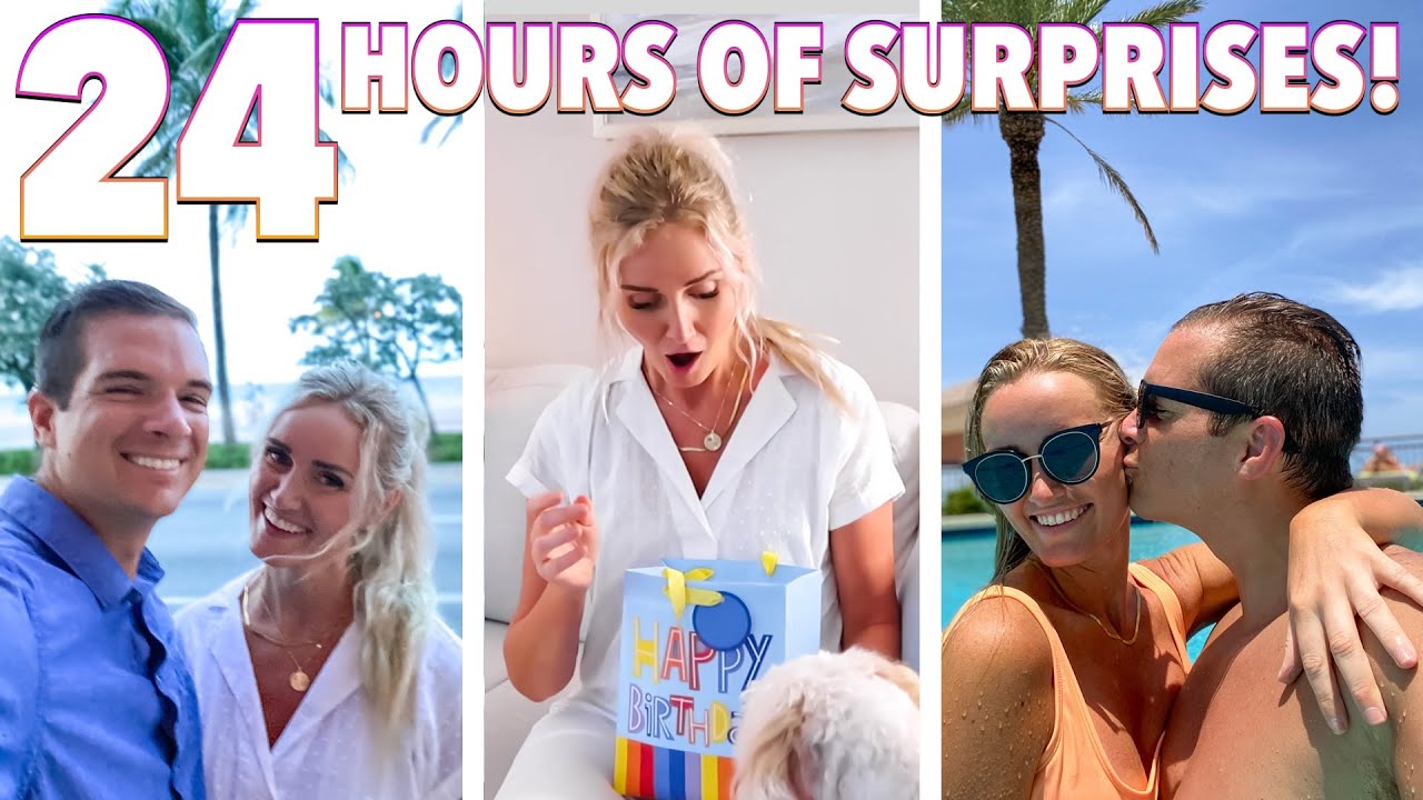 🥳 SURPRISING MY WIFE FOR 24 HOURS FOR HER BIRTHDAY! 24 HOURS OF BRITTANY BINGHAM'S BIRTHDAY SURPRISE