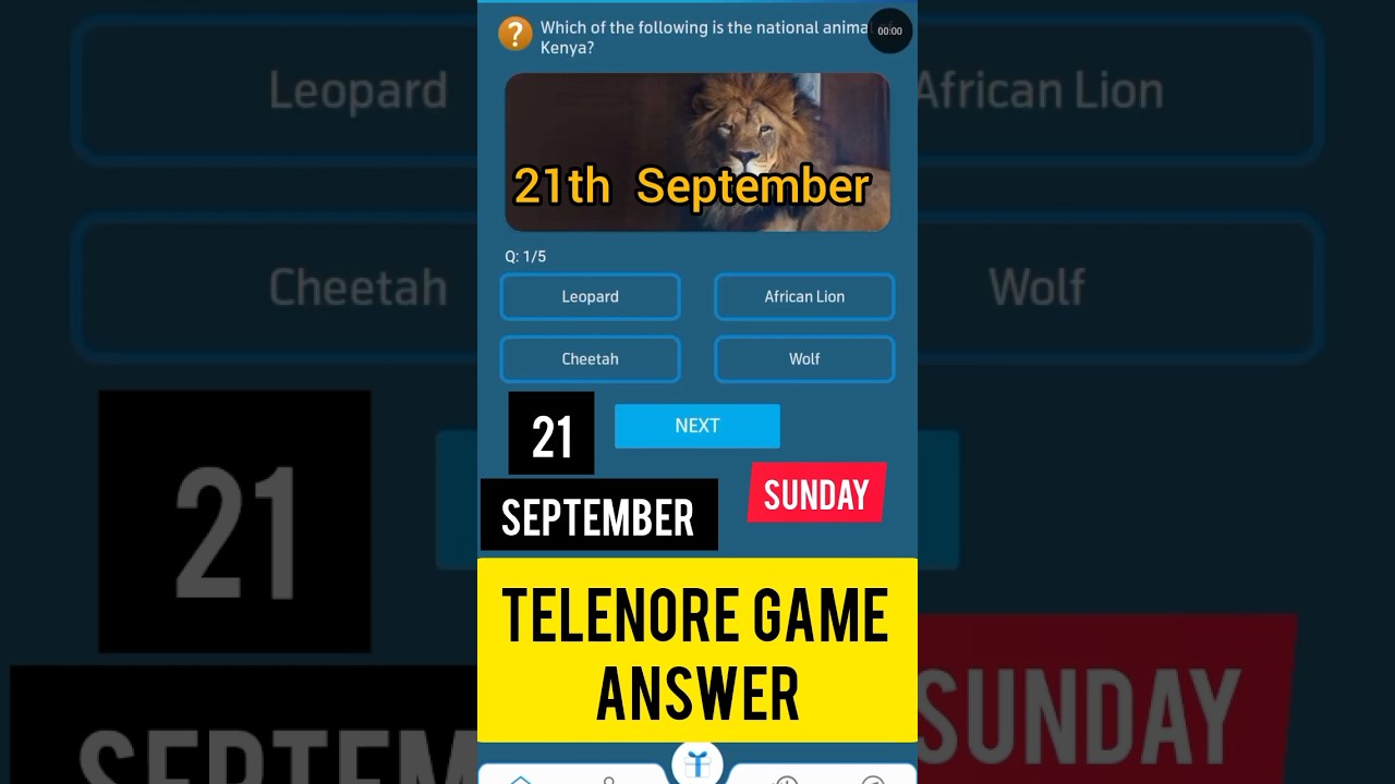 21 September telenore today Answer || Telenore today game 21 September|| telenore today Quiz 21 sep