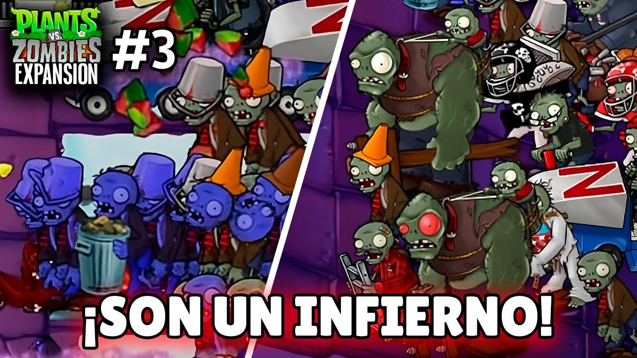 ¡ESTOS NIVELES SON DE PESADILLA! - PvZ Expansion Mod (Remastered) #3