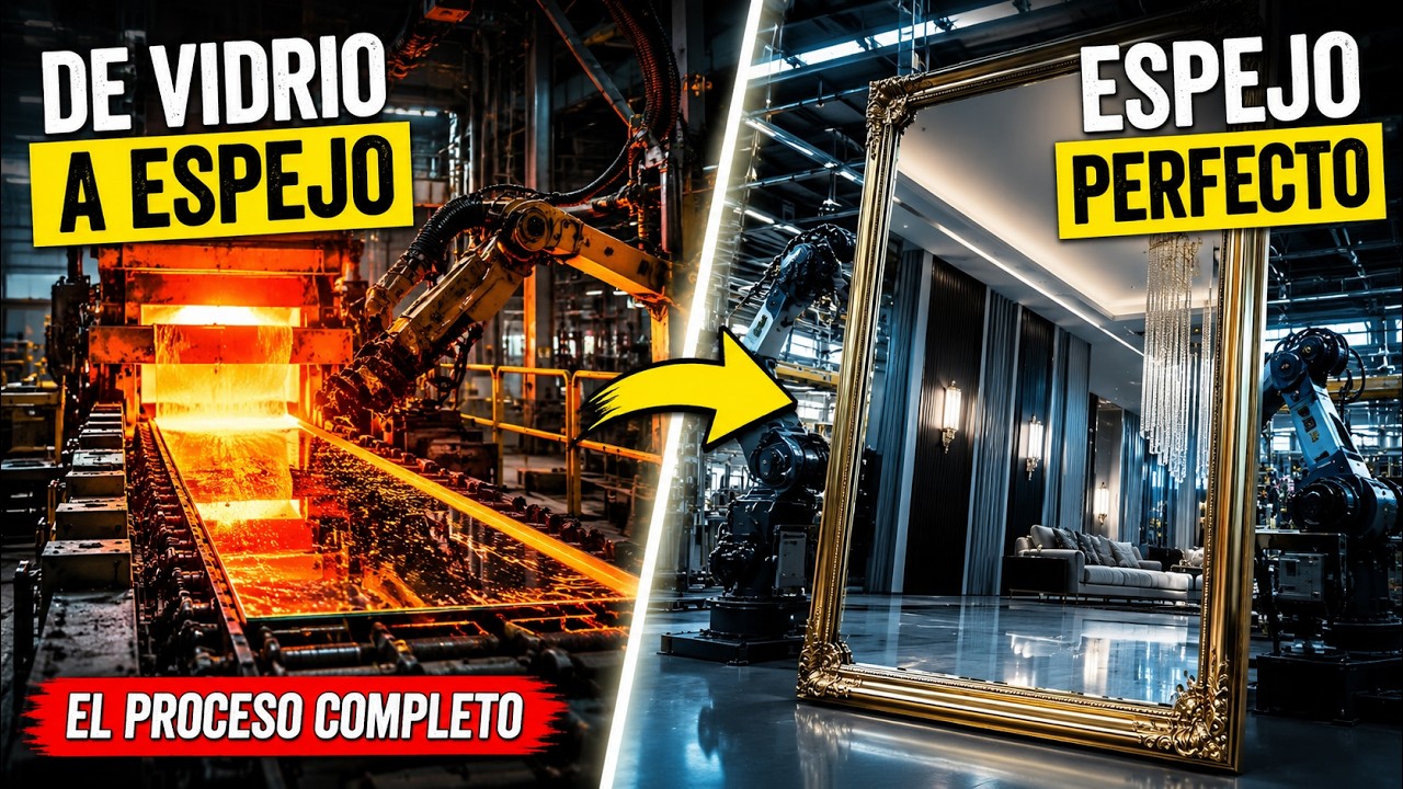 COMO se HACEN los ESPEJOS de VIDRIO en la FÁBRICA