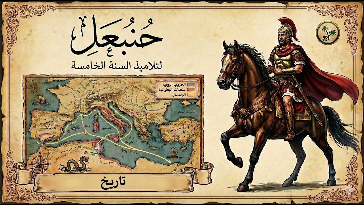 حنبعل: القائد العظيم في مواجهة روما | درس التاريخ للسنة الخامسة ابتدائي 🇹🇳