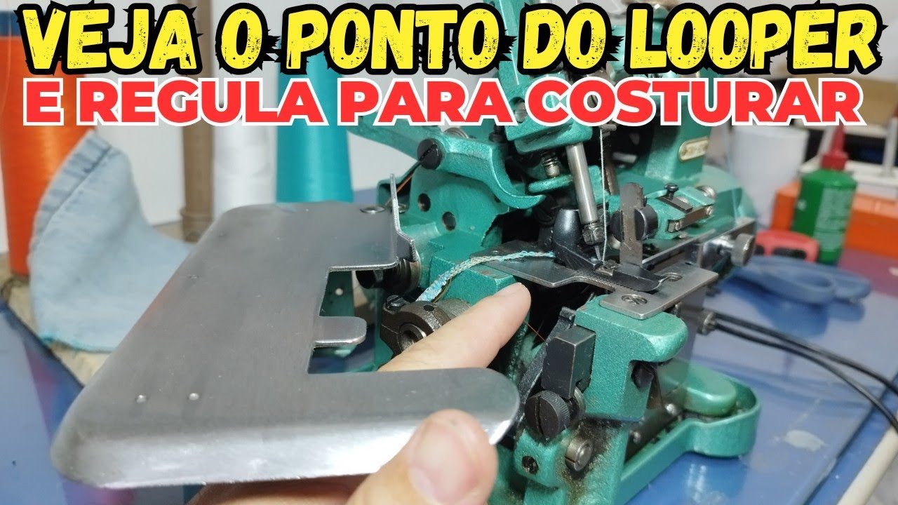 OVERLOQUE CHINESINHA NÃO COSTURA COMO REGULAR A POSIÇÃO DO LOOPER
