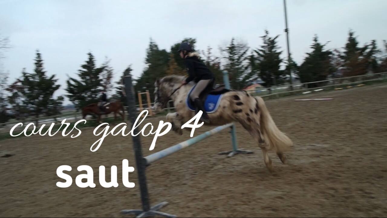 {Cours galop 4 du mercredi}: Saut+CHUTE