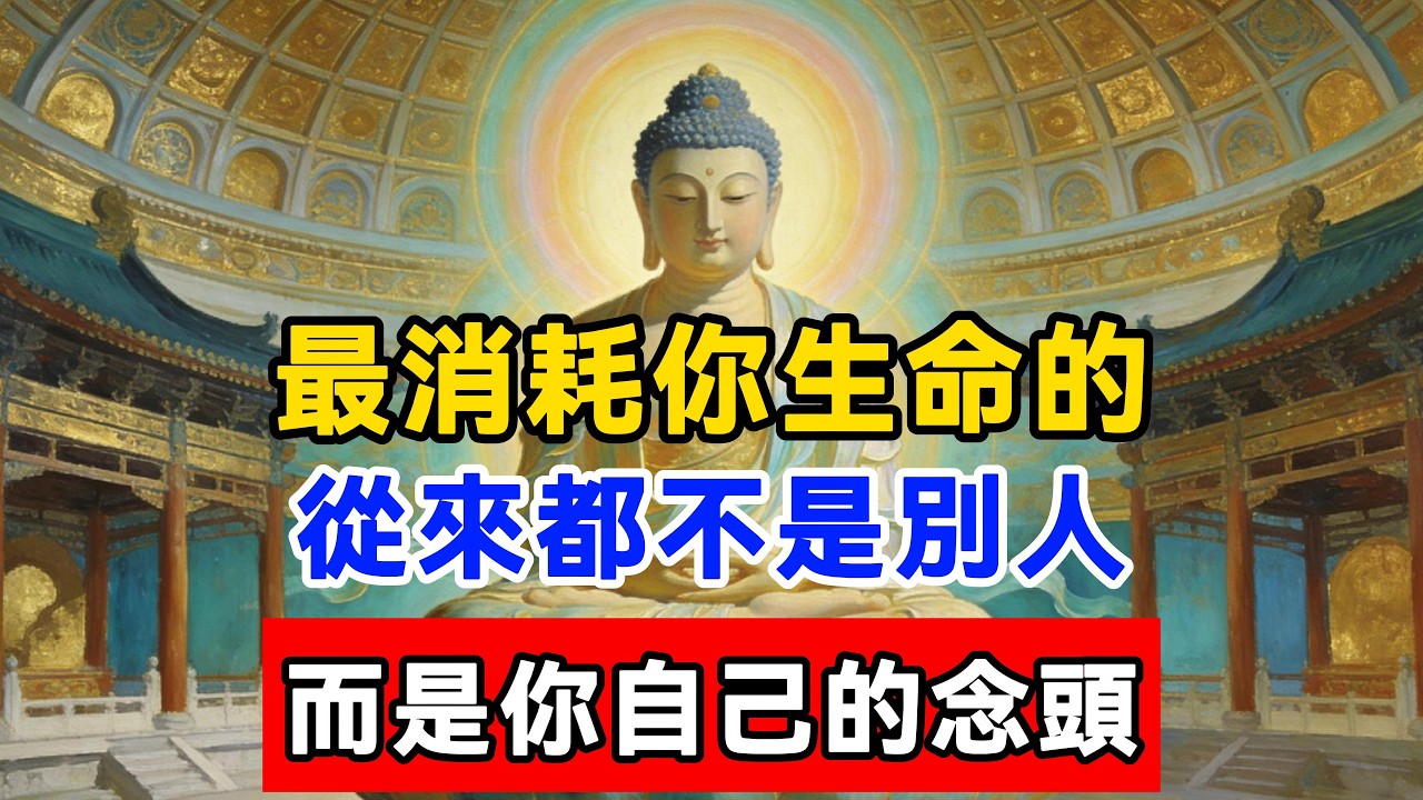 最消耗你生命的，從來都不是別人，而是你自己的念頭！｜佛學智慧深讀解析#明月禅心#兄弟姐妹#家庭關系#因果真相#親情糾紛#斷親#能量止損#禪修#人生智慧#心理成長#放下執念#佛學故事