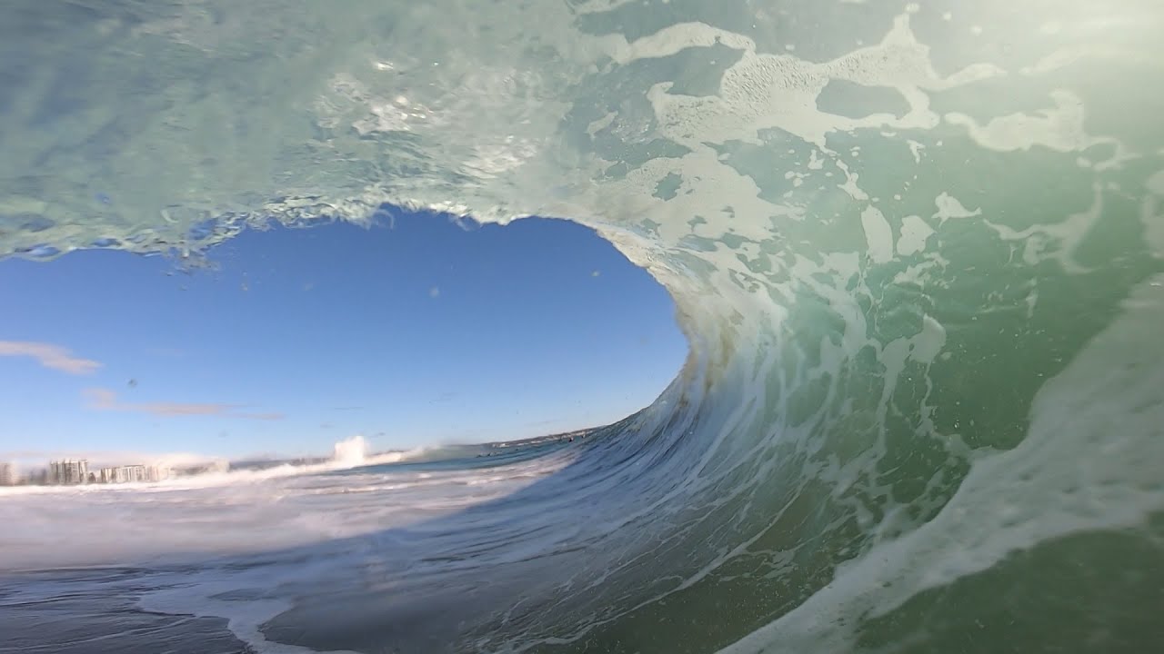 Kirra, Australia  |  RAW POV Bodyboard  | Barrels galore!