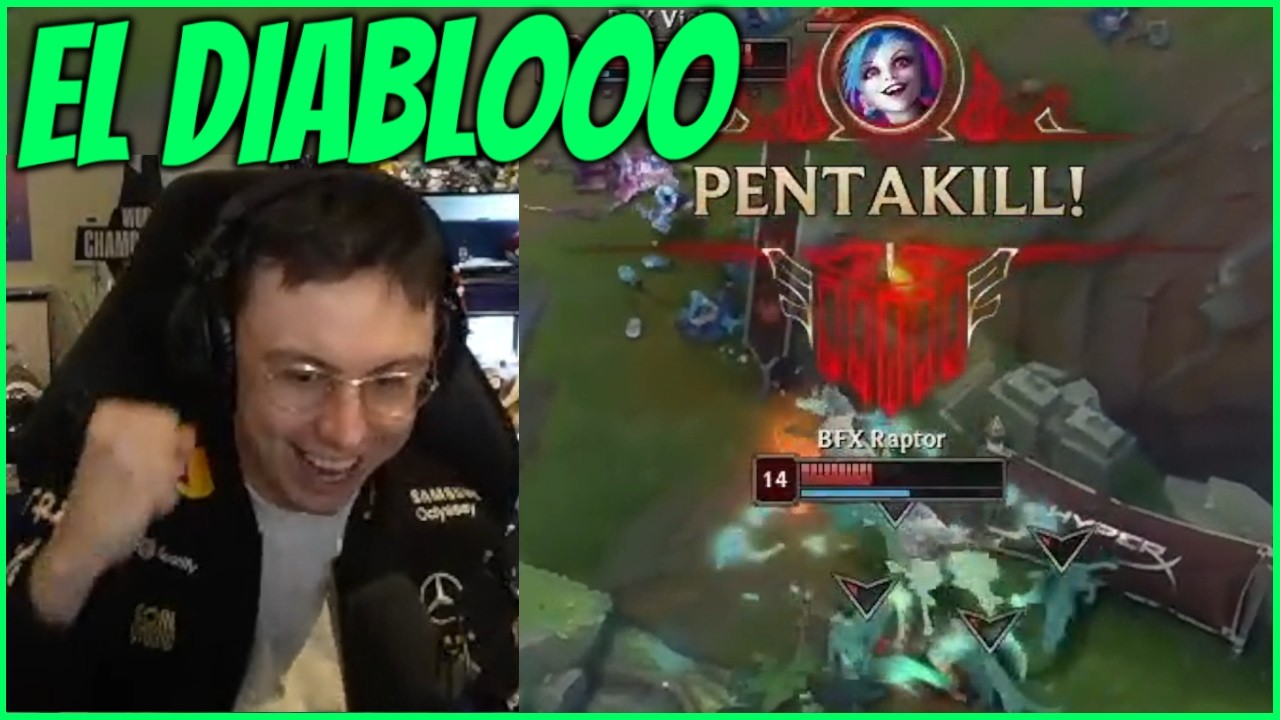 Caedrel Reacts To Diable's Penta In His DEBUT International Series