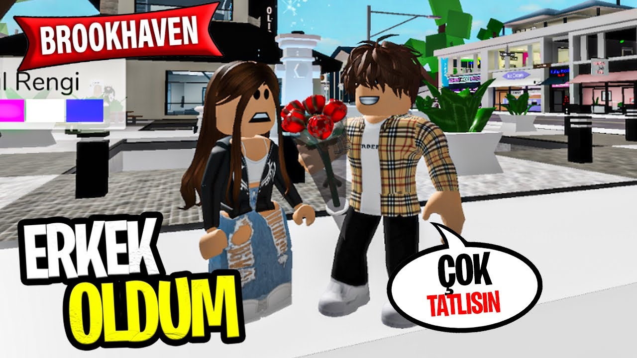 ERKEK OLUP KIZLARI TAVLADIM ROBLOX BROOKHAVEN🏡RP