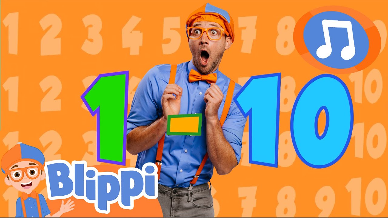 1 to 10 Song | Blippi 🚀 | Nursery Rhymes