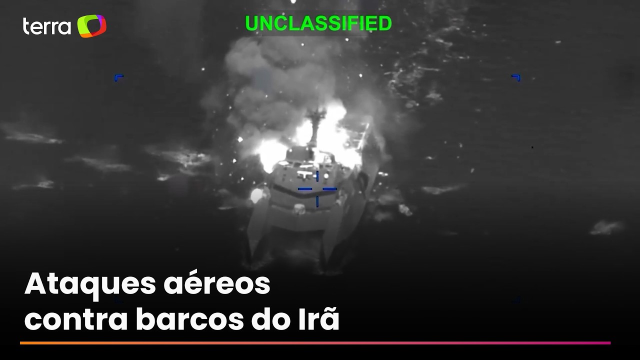 EUA divulgam vídeos de bombardeios a barcos do Irã próximo ao Estreito de Ormuz