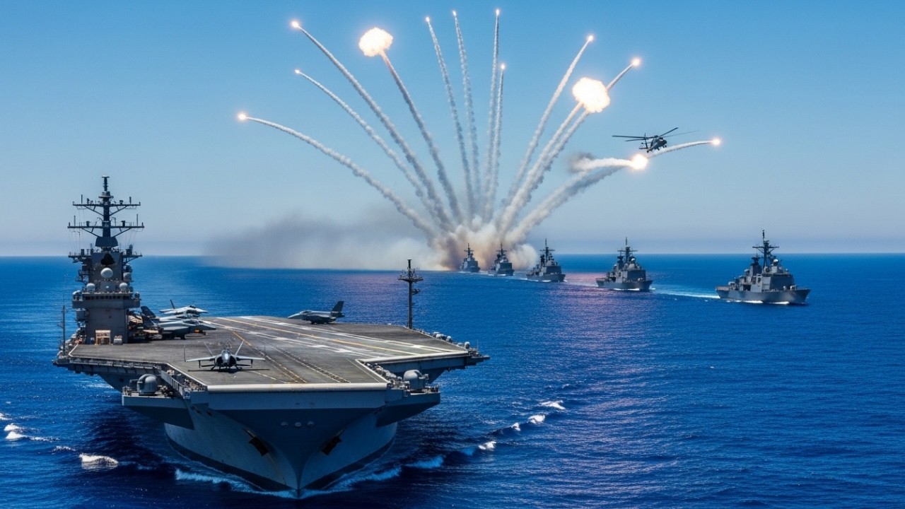 US Navy’s CVN‑77: The “Sea Hammer” Strategy in the Persian Gulf - Navy History Documentary