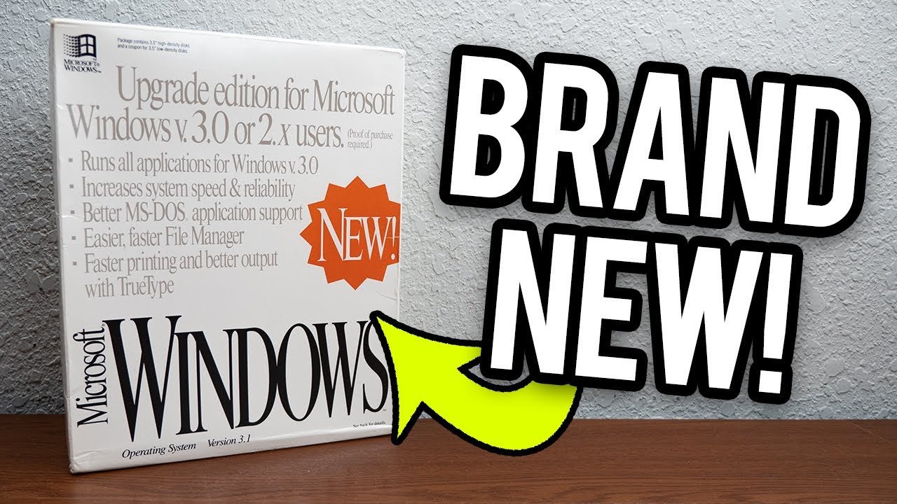30 Years of Windows 3.1 - Unboxing a BRAND NEW Copy!