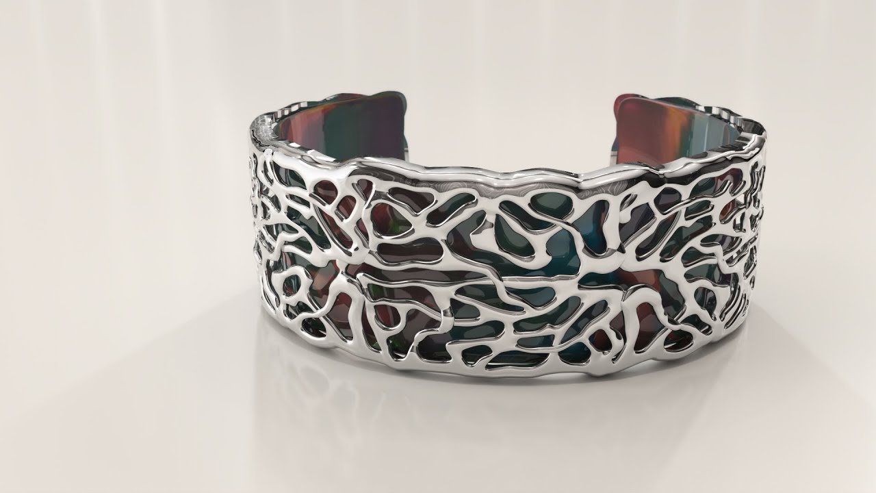 Colección Barca Cielo y Ola: esclava Dio | Modelado 3D de joyería con MatrixGold