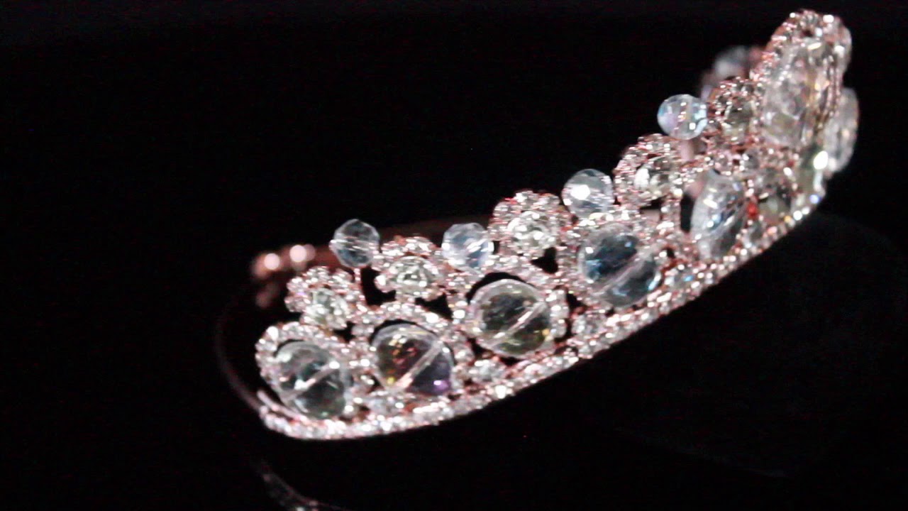 Wedding & Quincea&ntilde;era Tiara, Rose Gold Plated Model 118