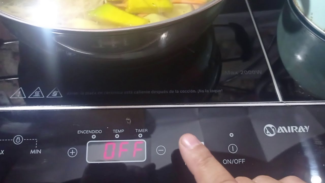 Cocina inducción MIRAY CIM 36D de 2 hornillas Videotutorial