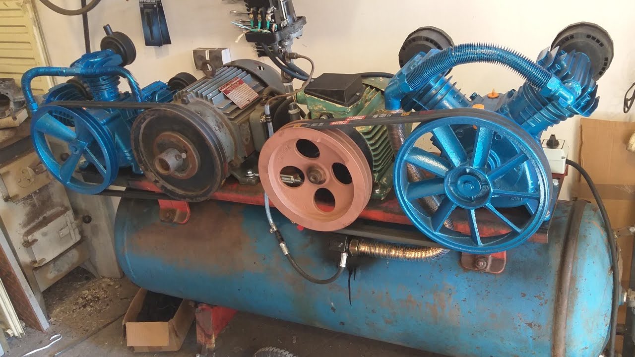 Sand blasting compressor test 800l / min