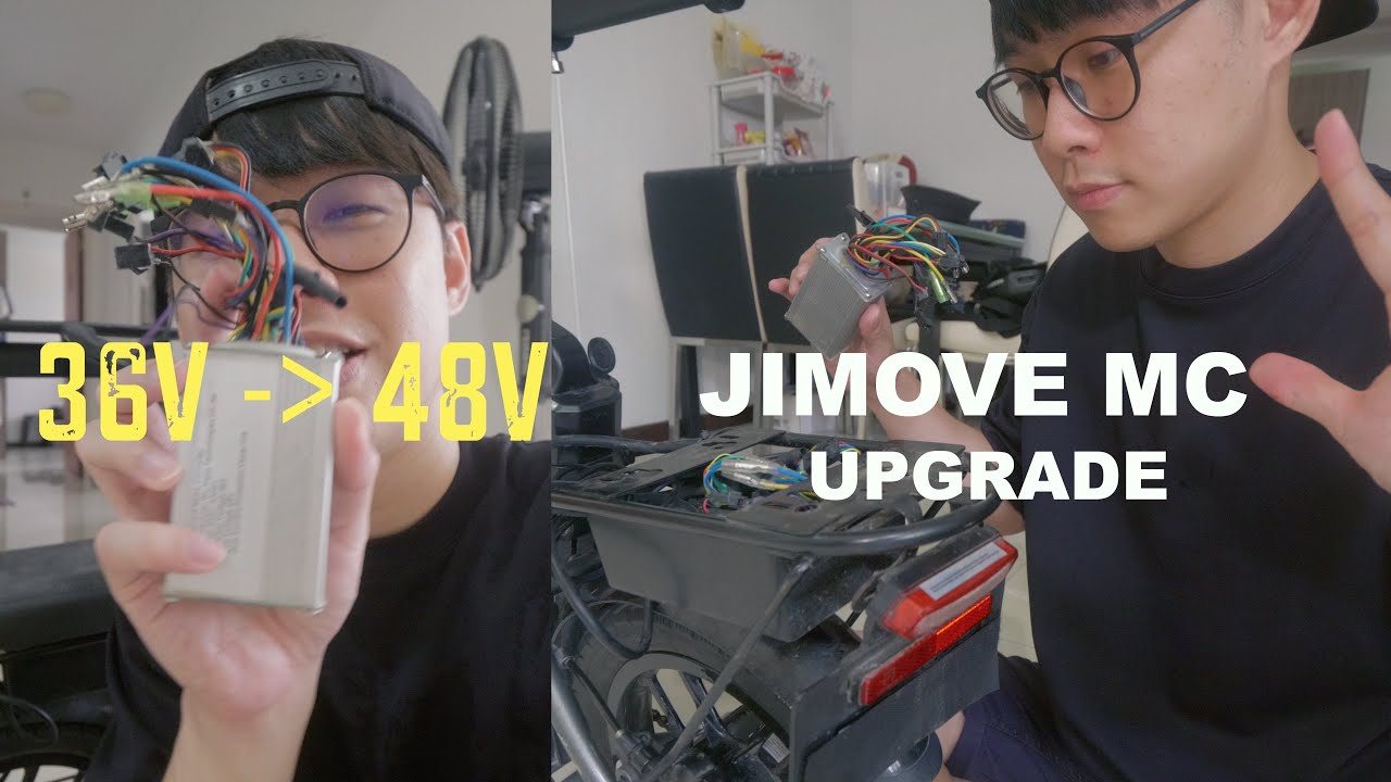 DIY UPGRADE MY JIMOVE MC EBIKE TO 48V FOR GRABFOOD DELIVERY! | DIY Upgrade for 36V Ebike to 48V