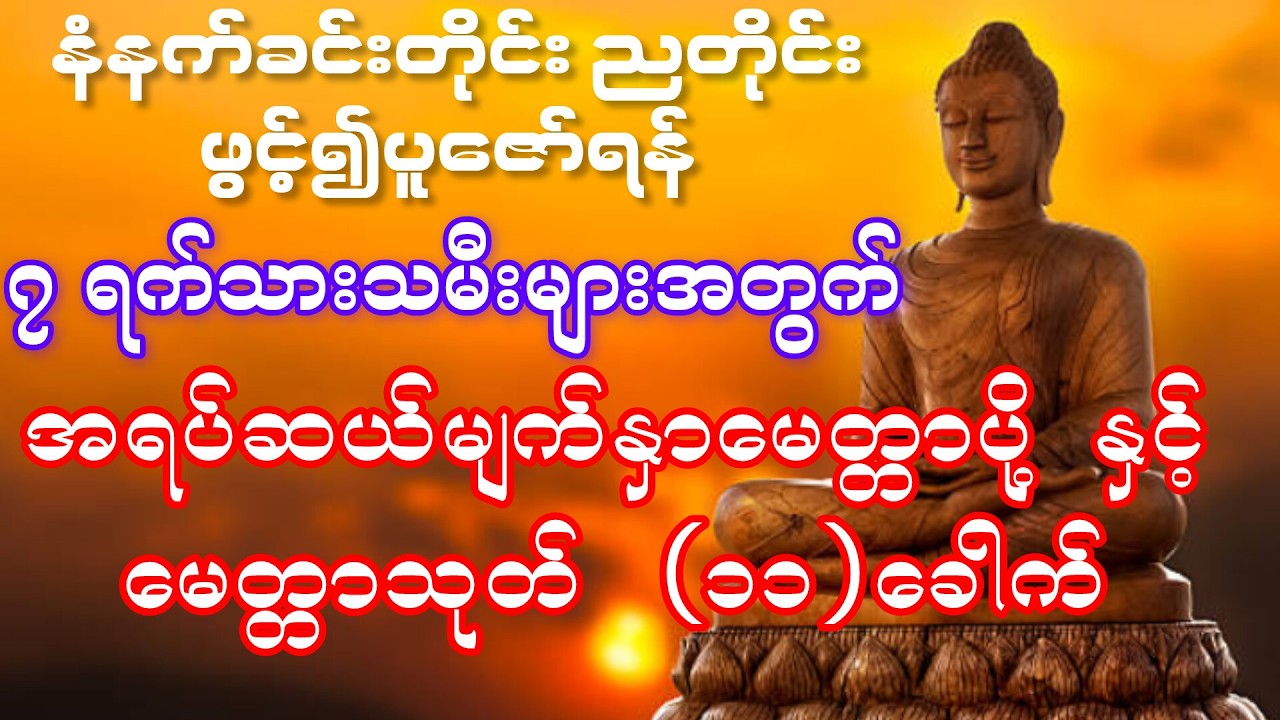 အရပ်ဆယ်မျက်နှာမေတ္တာပို့၊မေတ္တာသုတ်(၁၁)ခေါက်။ #ပရိတ်ကြီး #တရားချစ်ခင်သူတော်စဥ်ဓမ္မမိတ်ဆွေအပေါင်း