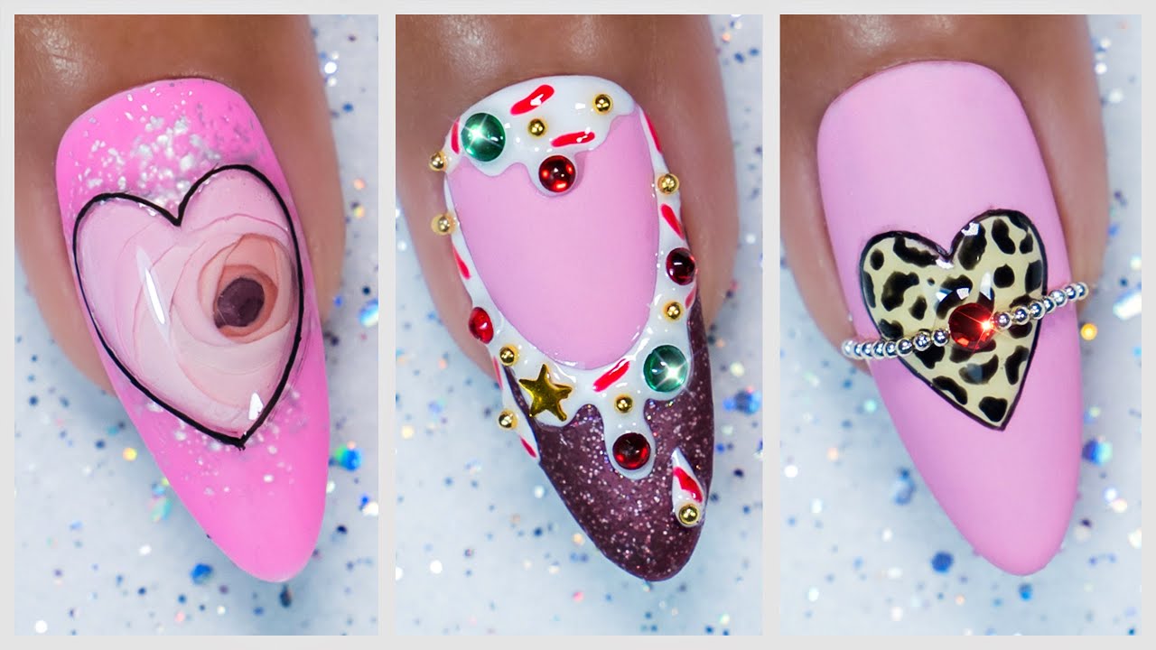 Pink Valentine’s Day Nail Art Ideas 2023 | New Nails Compilation