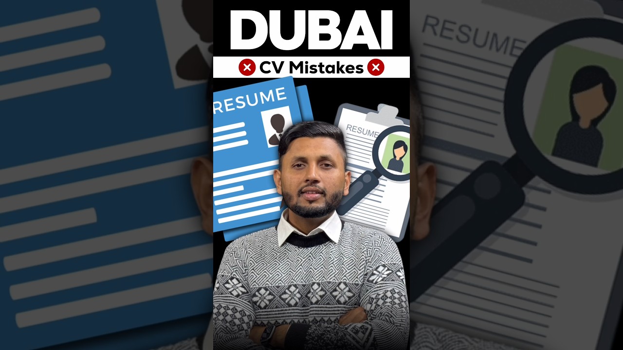 Dubai CV Mistakes ❌ | Why Your Resume Gets Rejected | Dubai Jobs 
