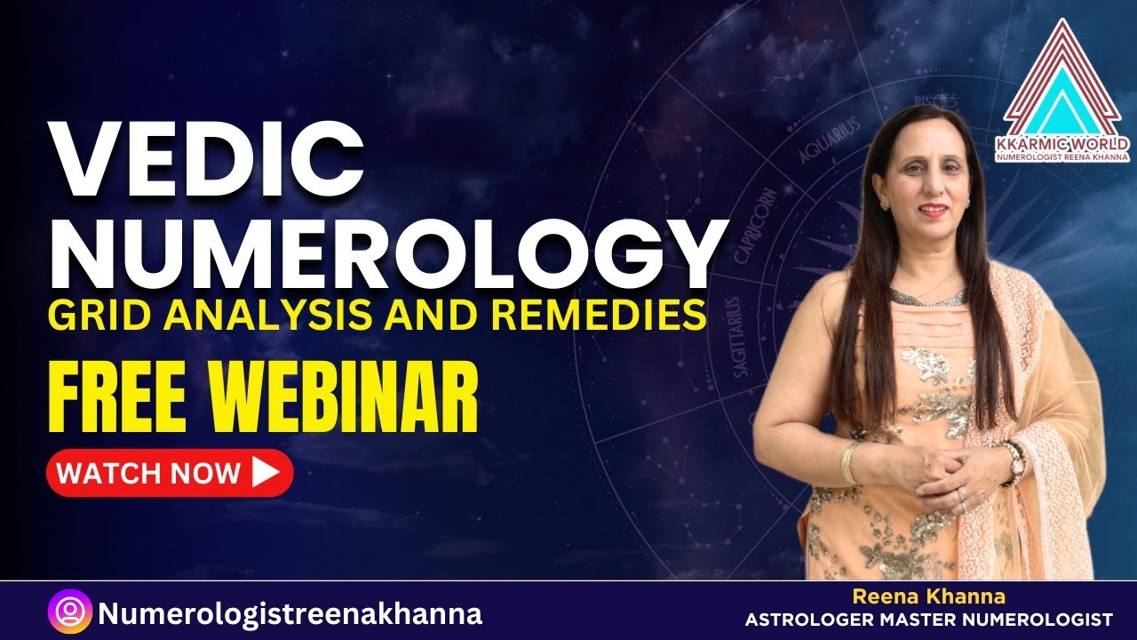 Vedic Numerology || Free Webinar video || Reena Khanna