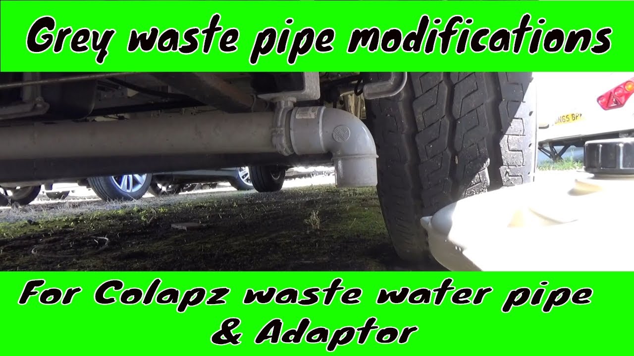 Modifying CHAUSSON Motorhome WASTE WATER PIPE to fit COLAPZ ADAPTOR & PIPES