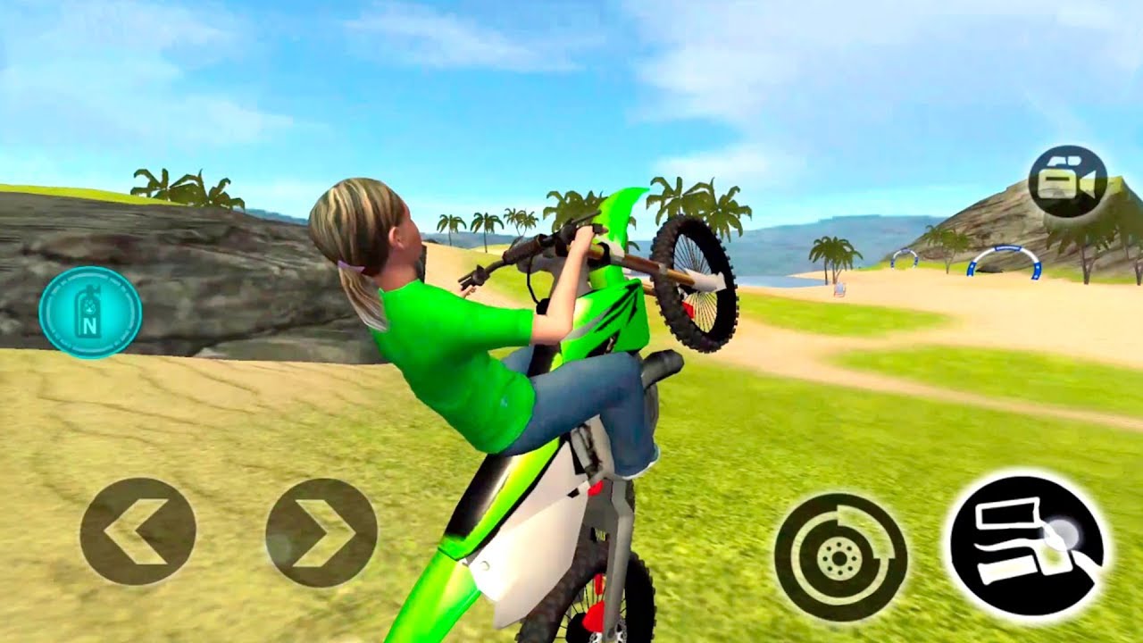 Kids Water Surfer Motorbike Racing - Beach Driving level